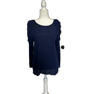 Old Navy Cold Shoulder Crepe Fabric Lightweight Top Size XL